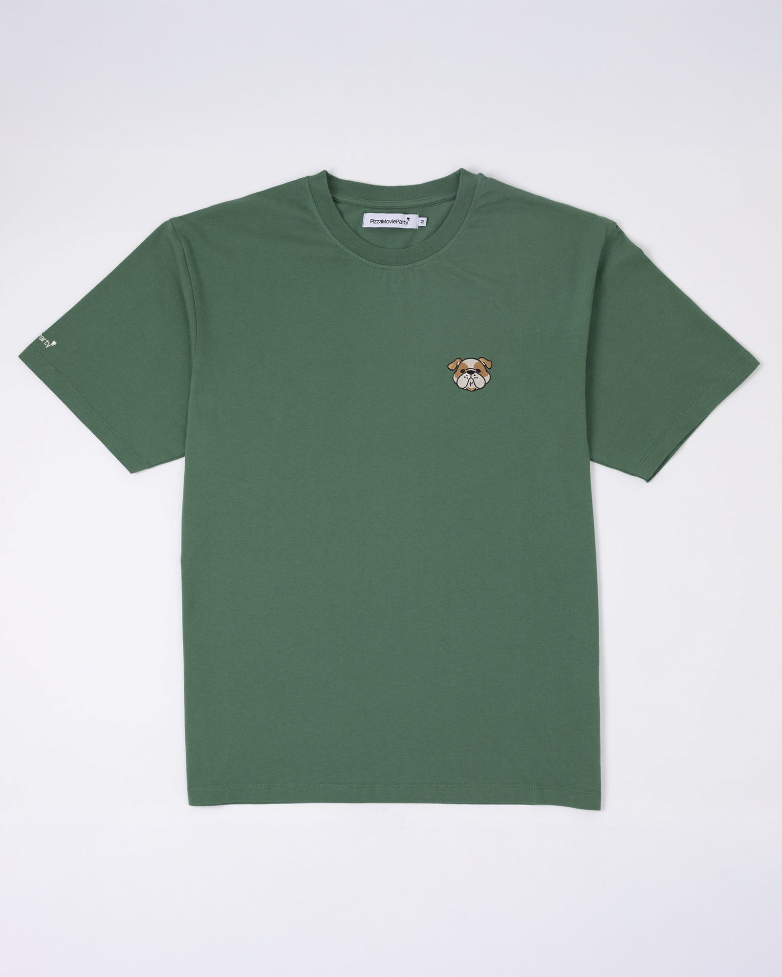 Dog Bulldog Green T-Shirt