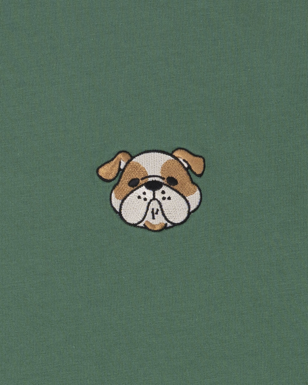Dog Bulldog Green T-Shirt