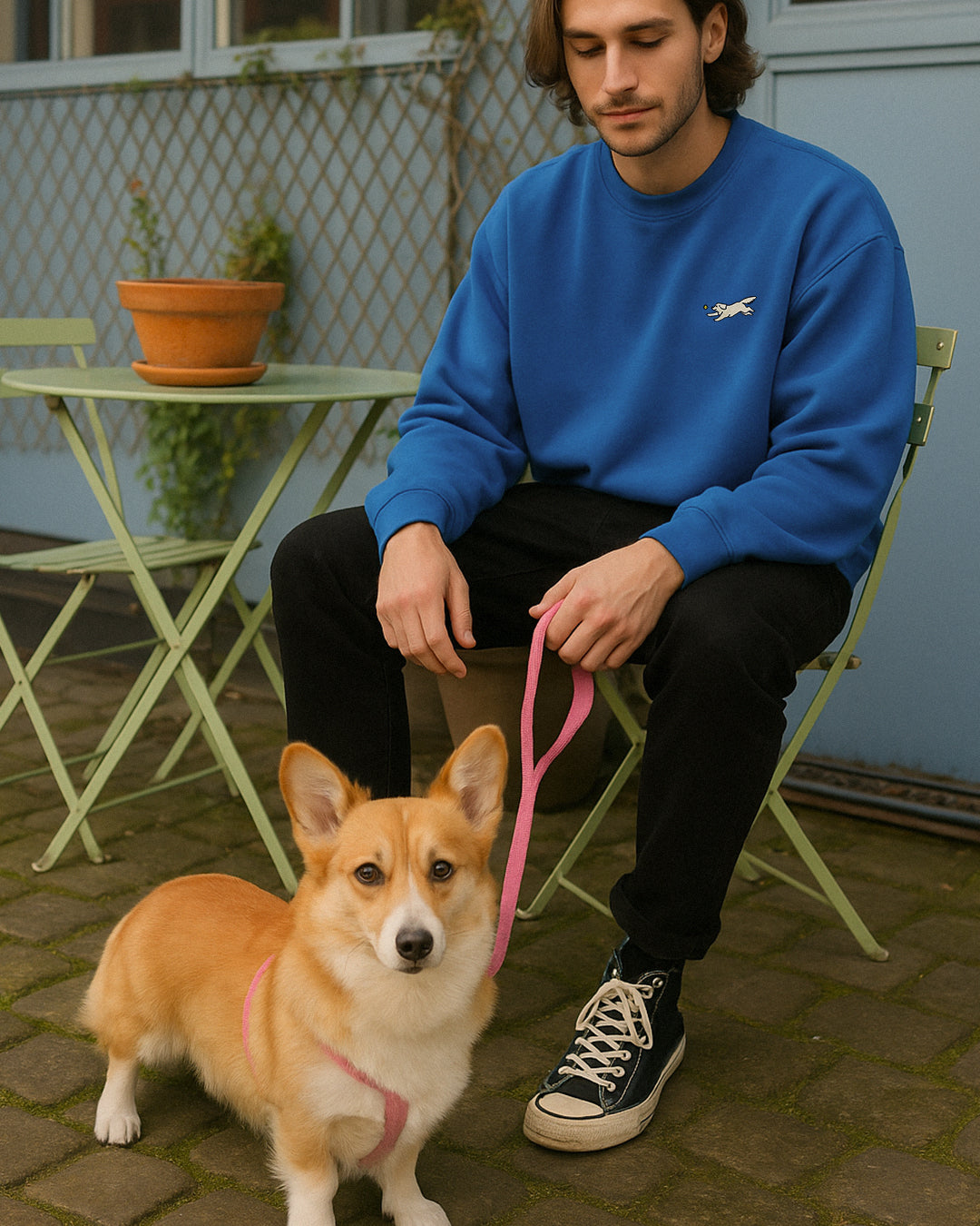 Golden Retriever Dog Blue Sweatshirt